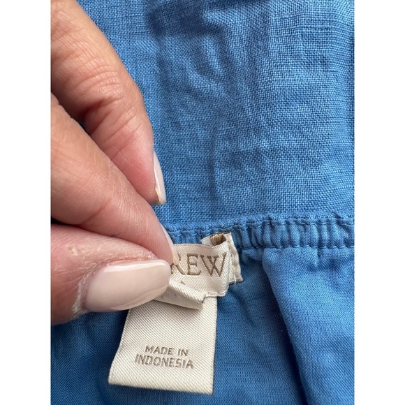 J.Crew Linen Blend Dress Sleeveless Casual Summer Mini Dress Size S - Picture 4 of 6